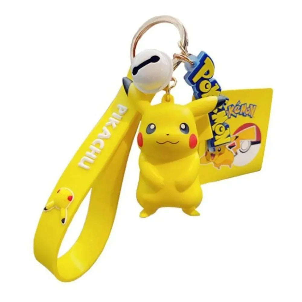 Langbowang Pokémon Pikachu 3D keychain with bell