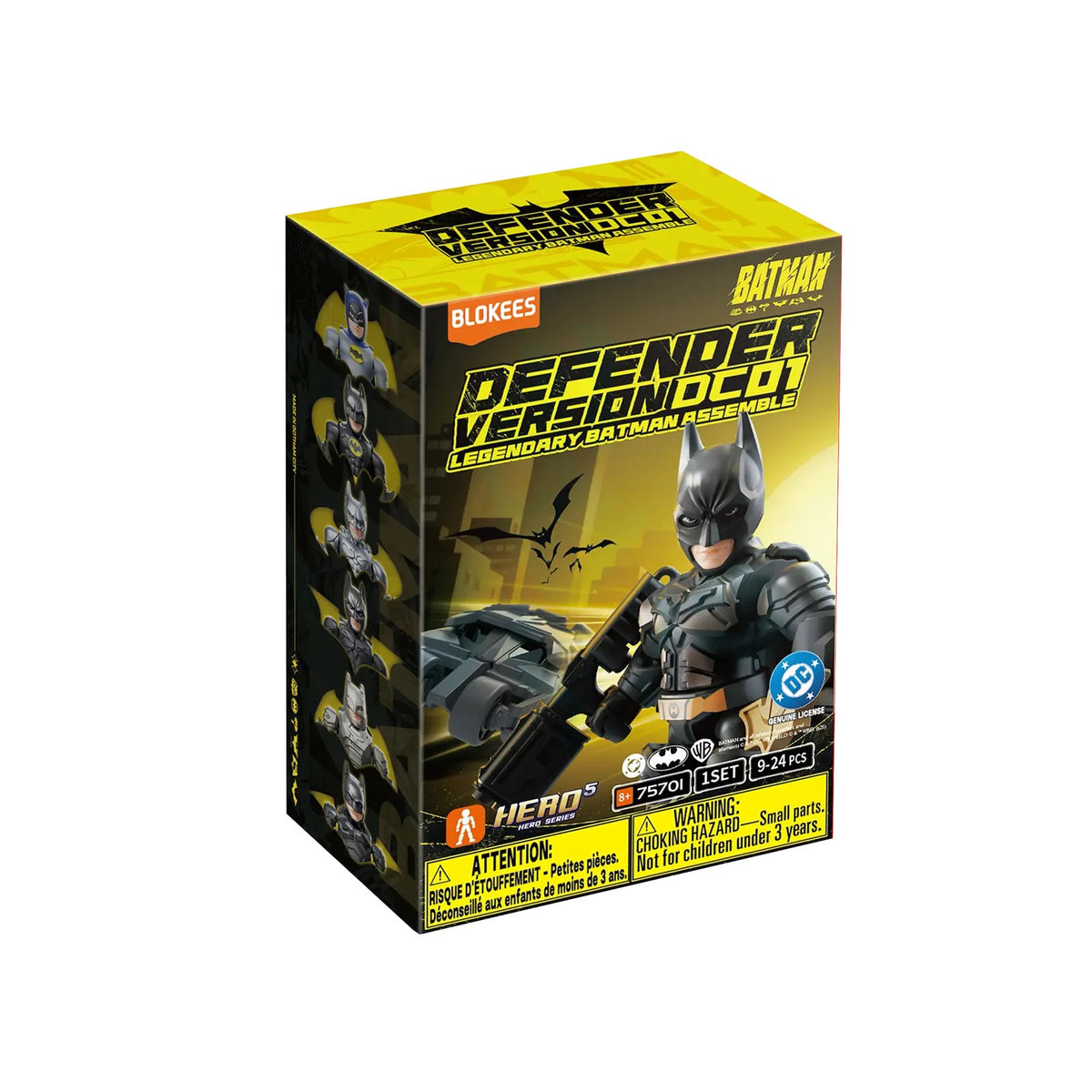 Blokees DC Defender Version 01 Legendary Batman Assemble blind box packaging