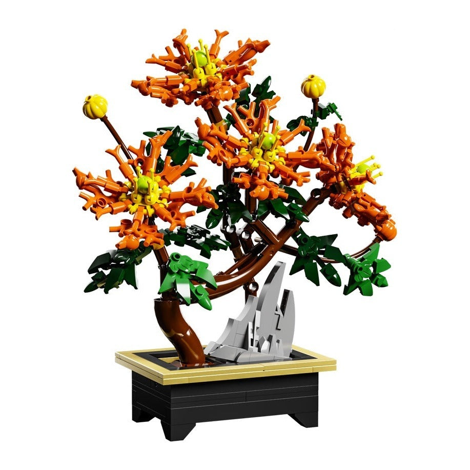 Dragon Claw Chrysanthemum – MJI 13119 botanical building set – assembled dragon claw chrysanthemum on a white background