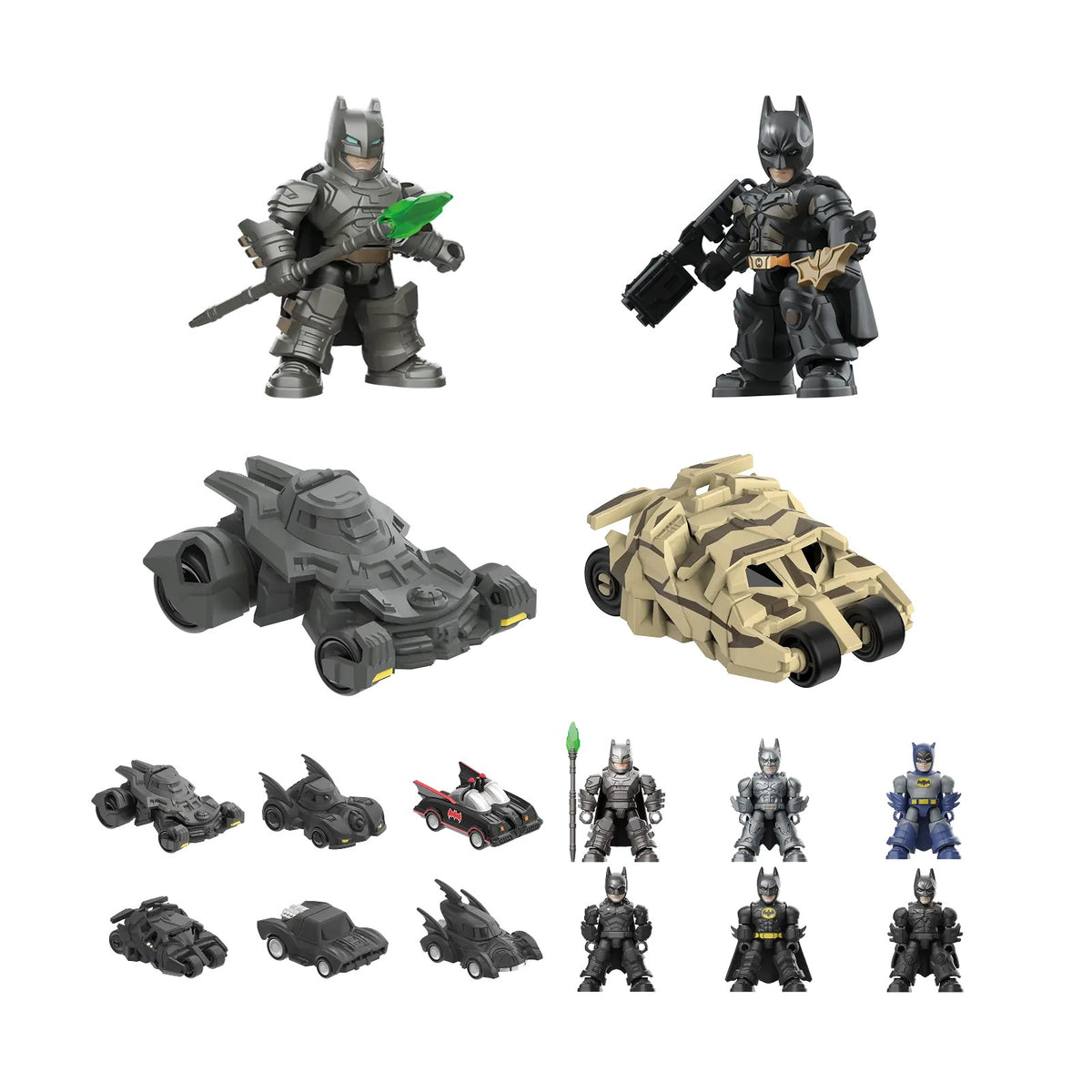 Blokees DC Defender Version 01 Legendary Batman Assemble – all Batman and Batmobile designs in the series