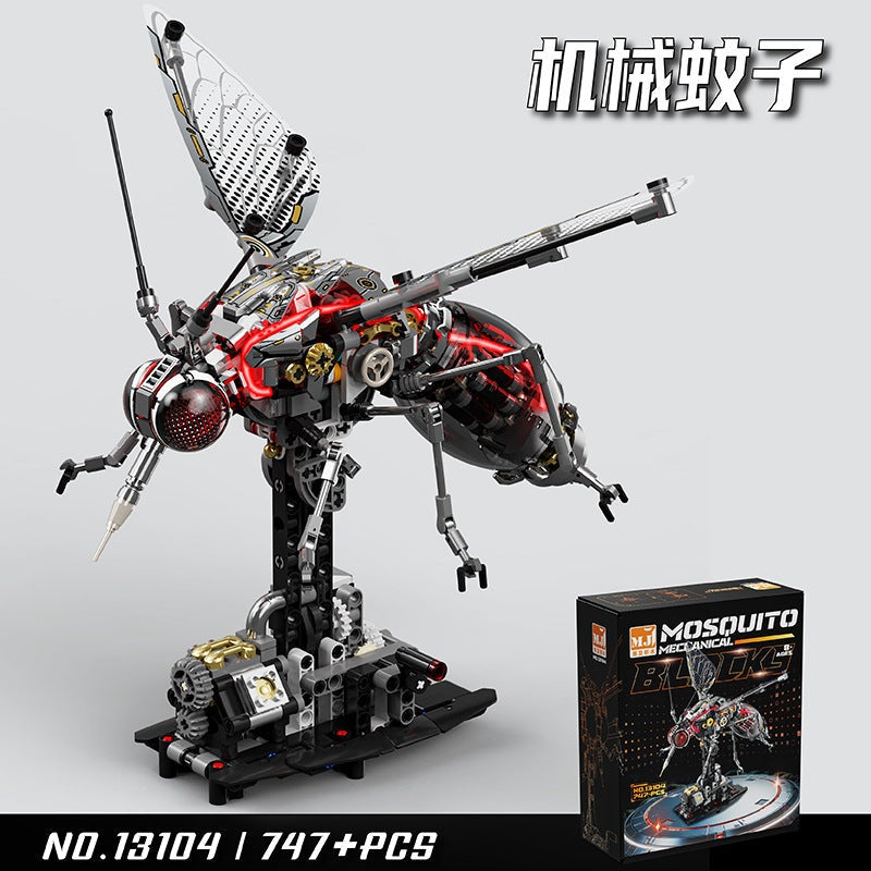 Mechanical Mosquito – MJI 13104 motorised building set – assembled mosquito with its retail box