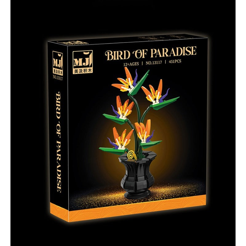 Bird of Paradise – MJI 13117 botanical building set – front of the retail box