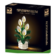 Peace Lily – MJI 13123 botanical building set – front of the retail box