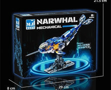 Mechanical Narwhal – MJI 13155 motorised building set – front of the retail box with box dimensions (29 x 21.5 x 8 cm)