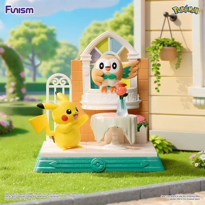 Pikachu and Rowlet figure from Funism Pokémon Pikachu and Friend Series
