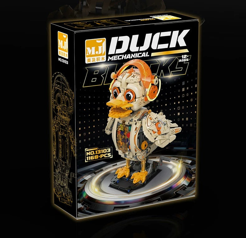 Mechanical Duck – MJI 13103 motorised building set – front of the retail box