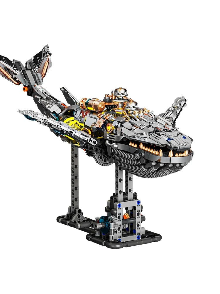 MJI 13059 Mechanical Whale – Motorized Light-Up 1388-Piece Building Set