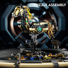 Mechanical Horse – MJI 13088 motorised building set – partly assembled horse with loose parts on the base