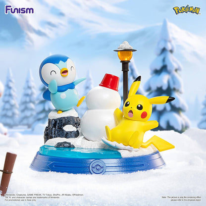 Pikachu and Piplup figure from Funism Pokémon Pikachu and Friend Series