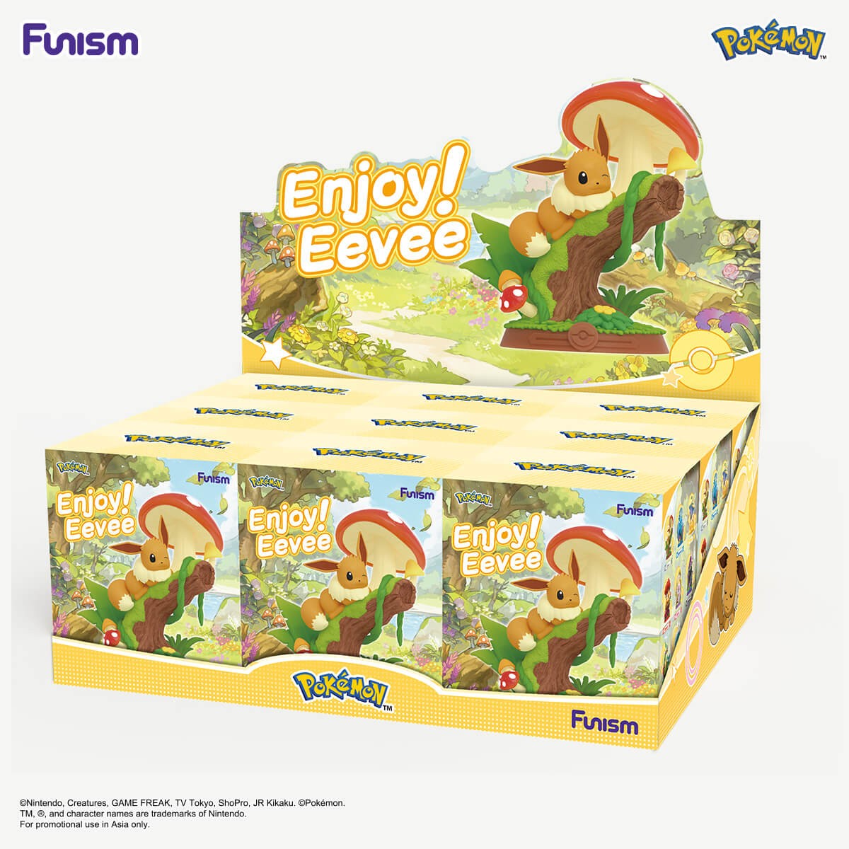 Funism Pokémon Enjoy! Eevee Series factory-sealed whole set box with 9 blind boxes
