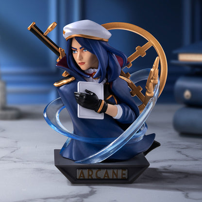 POP MART Arcane Series figure – Caitlyn with her rifle on an Arcane base