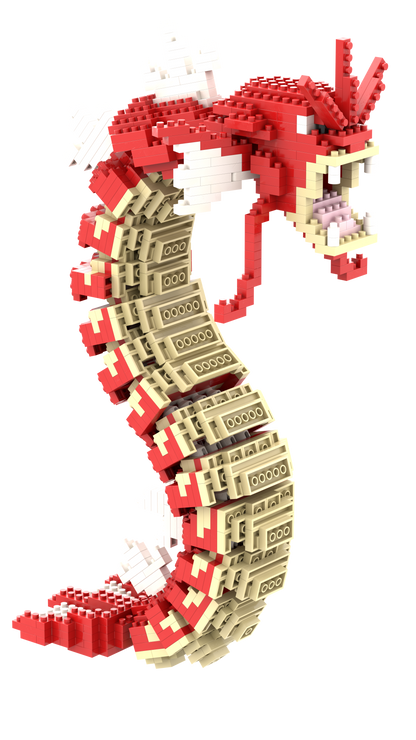 Red Pixel Ocean Serpent