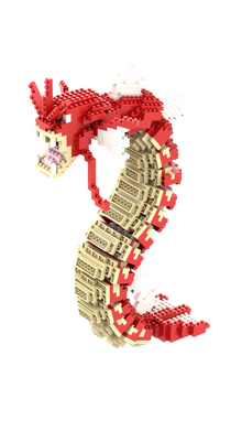 Red Pixel Ocean Serpent