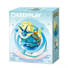 Keeppley K20272 Vaporeon Family Planet – Pokémon Building Block Collectible Figure