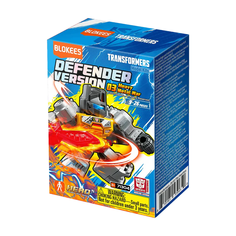 Heavy Metal War blind box – Blokees Transformers Defender Version 03 – packaging