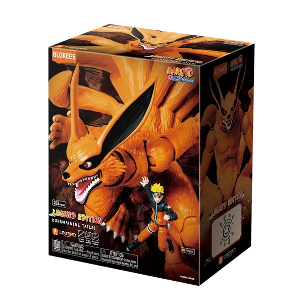 Blokees NARUTO SHIPPUDEN Legend Edition 01 – Kurama (Nine Tails) & Naruto Uzumaki Light-Up Model Kit