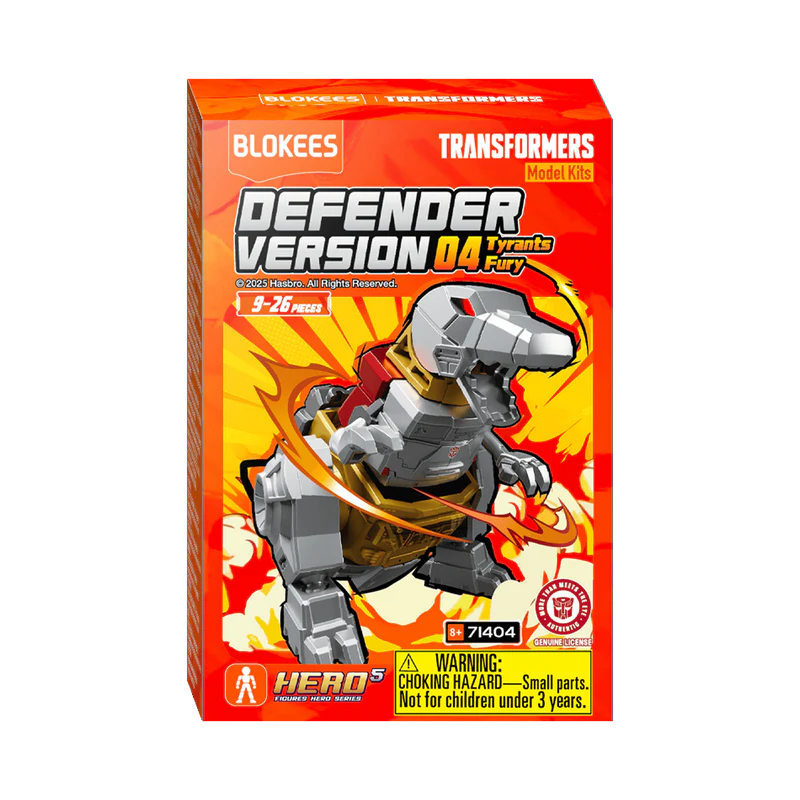 Tyrants Fury blind box – Blokees Transformers Defender Version 04 – packaging