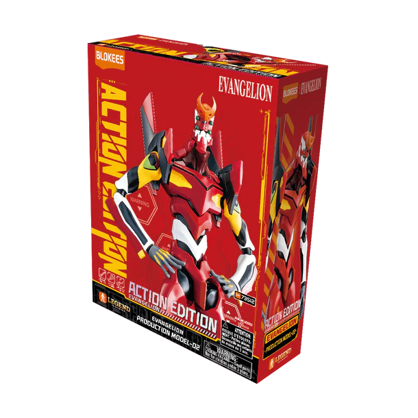 Blokees EVANGELION Action Edition – Production Model-02 (EVA-02) Model Kit