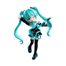 Blokees DaaLaMode Series Hatsune Miku Official Outfit – Fully Articulated Figure with Fabric Details, Guitar & Display Stand
