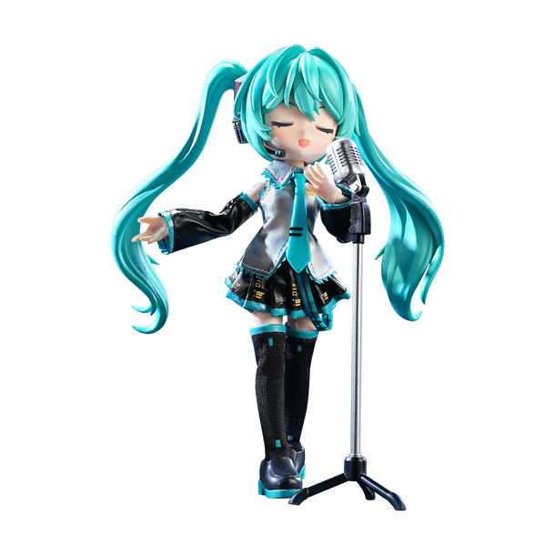 Blokees DaaLaMode Series Hatsune Miku Official Outfit – Fully Articulated Figure with Fabric Details, Guitar & Display Stand