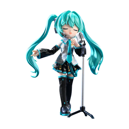 Blokees DaaLaMode Series Hatsune Miku Official Outfit – Fully Articulated Figure with Fabric Details, Guitar & Display Stand