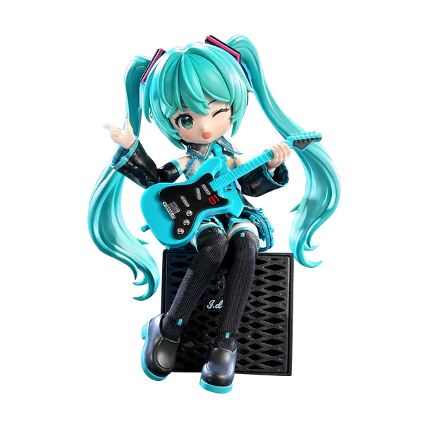 Blokees DaaLaMode Series Hatsune Miku Official Outfit – Fully Articulated Figure with Fabric Details, Guitar & Display Stand