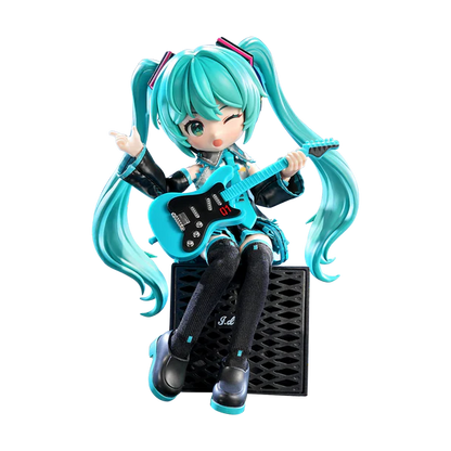 Blokees DaaLaMode Series Hatsune Miku Official Outfit – Fully Articulated Figure with Fabric Details, Guitar & Display Stand