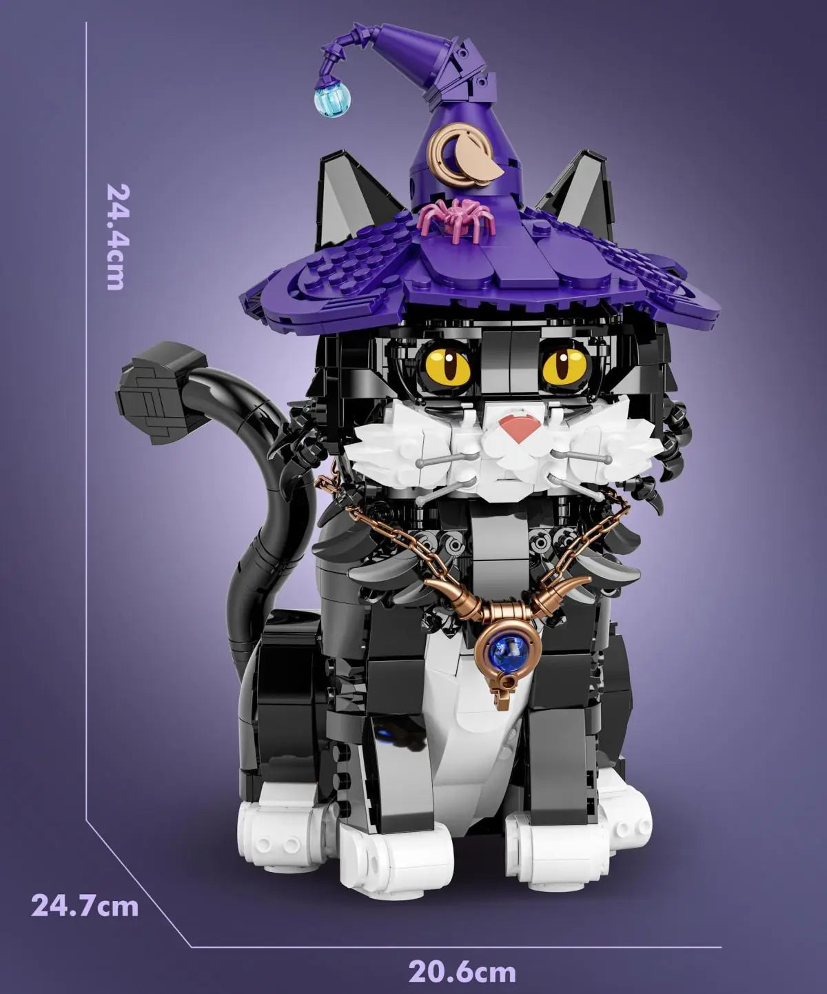 DK 7047 – Magic Cat Building Set | 1,128 pcs | Creative Cat Model with Lighting Features