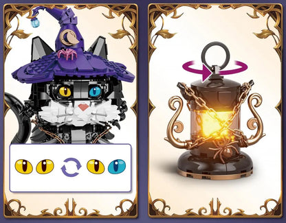DK 7047 – Magic Cat Building Set | 1,128 pcs | Creative Cat Model with Lighting Features