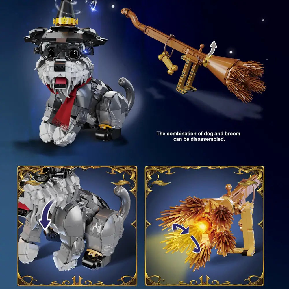 DK 7057 – Magic Dog Building Set | 1,050 PCS Creative Animal Series | Compatible with Major Brick Brands