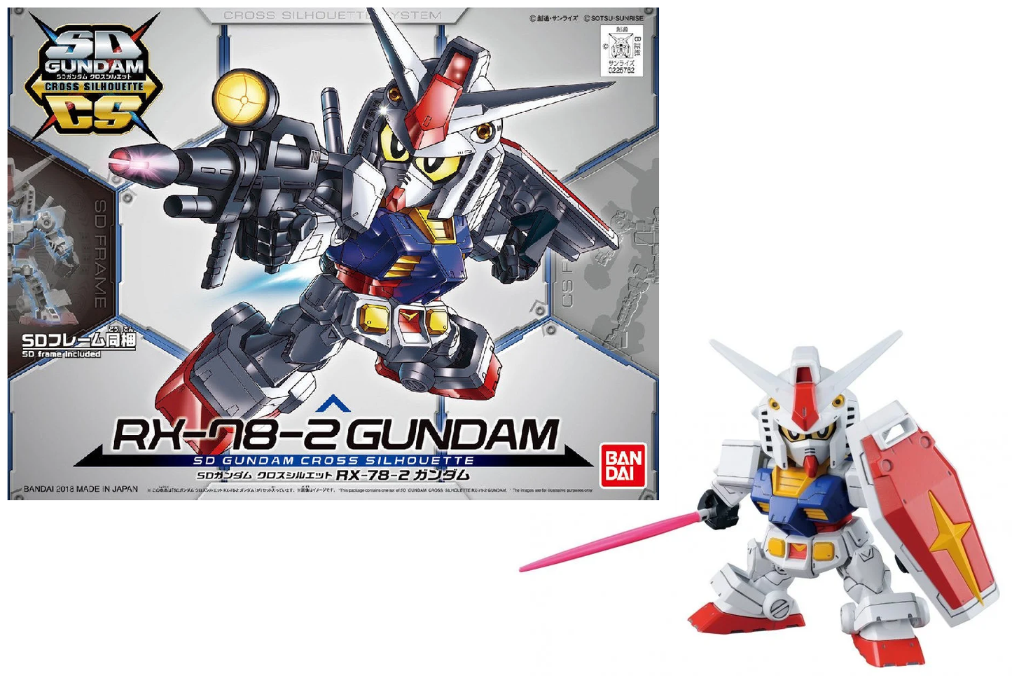 GUNDAM - SD Cross Silhouette RX-78-2 Gundam - Model Kit
