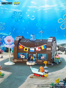 SpongeBob SquarePants Krusty Krab Building Set – Build Your Own Piece of Bikini Bottom