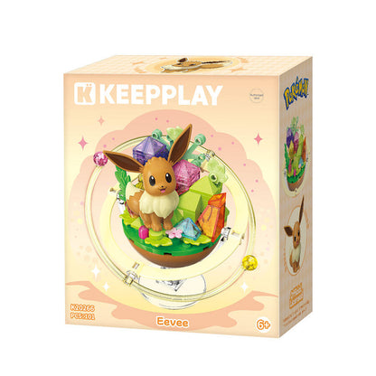 Keeppley K20266 Eevee Family Planet Building Block Collectible Figure – Pokémon Series