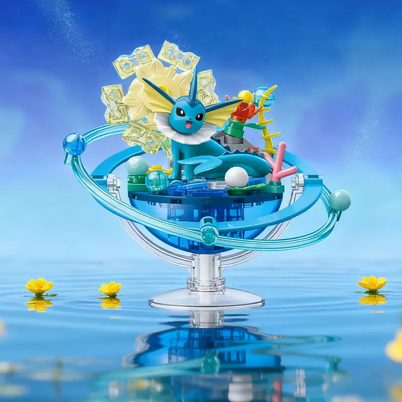 Keeppley K20272 Vaporeon Family Planet – Pokémon Building Block Collectible Figure