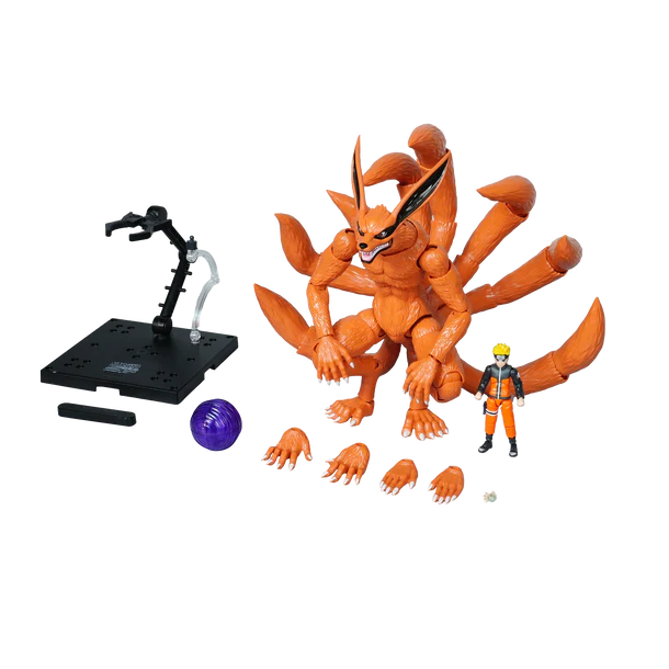 Blokees NARUTO SHIPPUDEN Legend Edition 01 – Kurama (Nine Tails) & Naruto Uzumaki Light-Up Model Kit