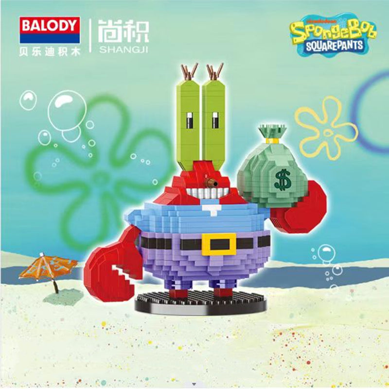 Mr. Krabs Microbricks Building Set