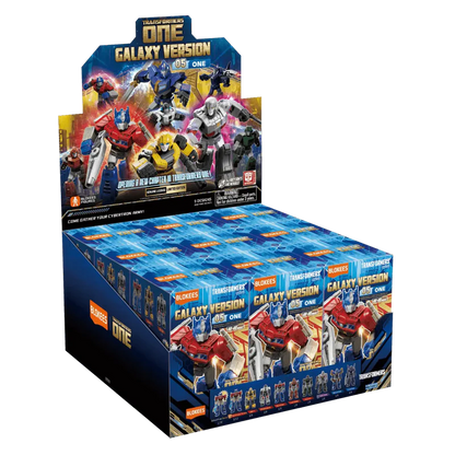 ONE blind box – Blokees Transformers Galaxy Version 05 – retail display box of the series