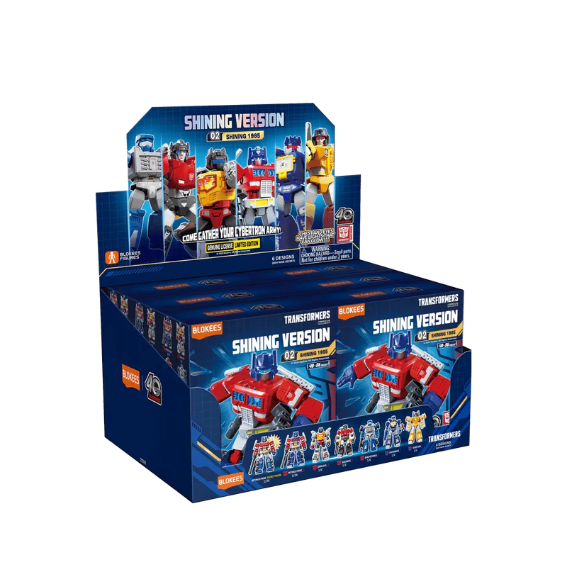 Shining 1985 blind box – Blokees Transformers Shining Version 02 – retail display box of the series