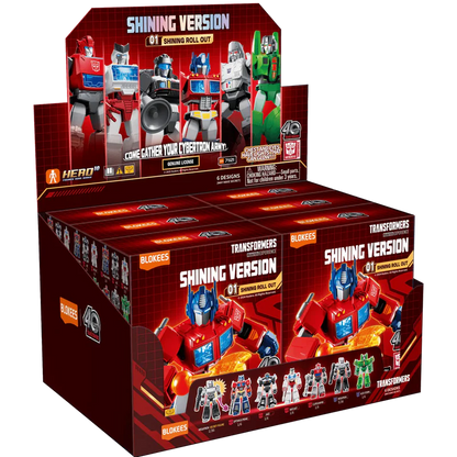 Shining Roll Out blind box – Blokees Transformers Shining Version 01 – retail display box of the series