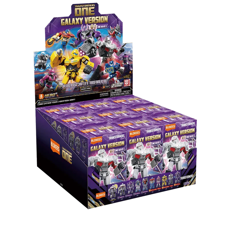 ONE Wave 2 blind box – Blokees Transformers Galaxy Version 07 – retail display box of the series