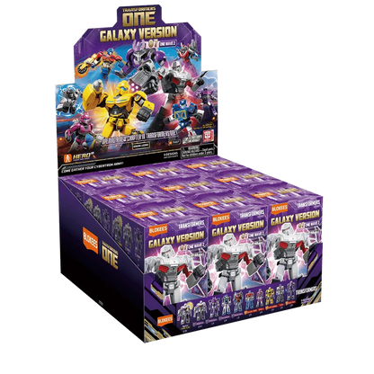ONE Wave 2 blind box – Blokees Transformers Galaxy Version 07 – retail display box of the series