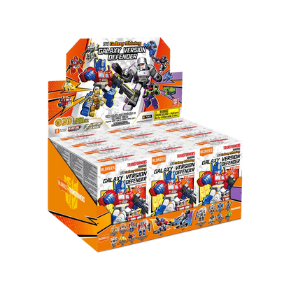 Shattered Alliance blind box – Blokees Transformers Defender Version 01 – retail display box of the series