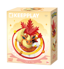 Keeppley Flareon Family Planet Building Block Collectible Figure – Pokémon Series