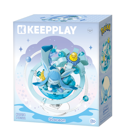 Keeppley Glaceon Family Planet Building Block Collectible Figure – Pokémon Series