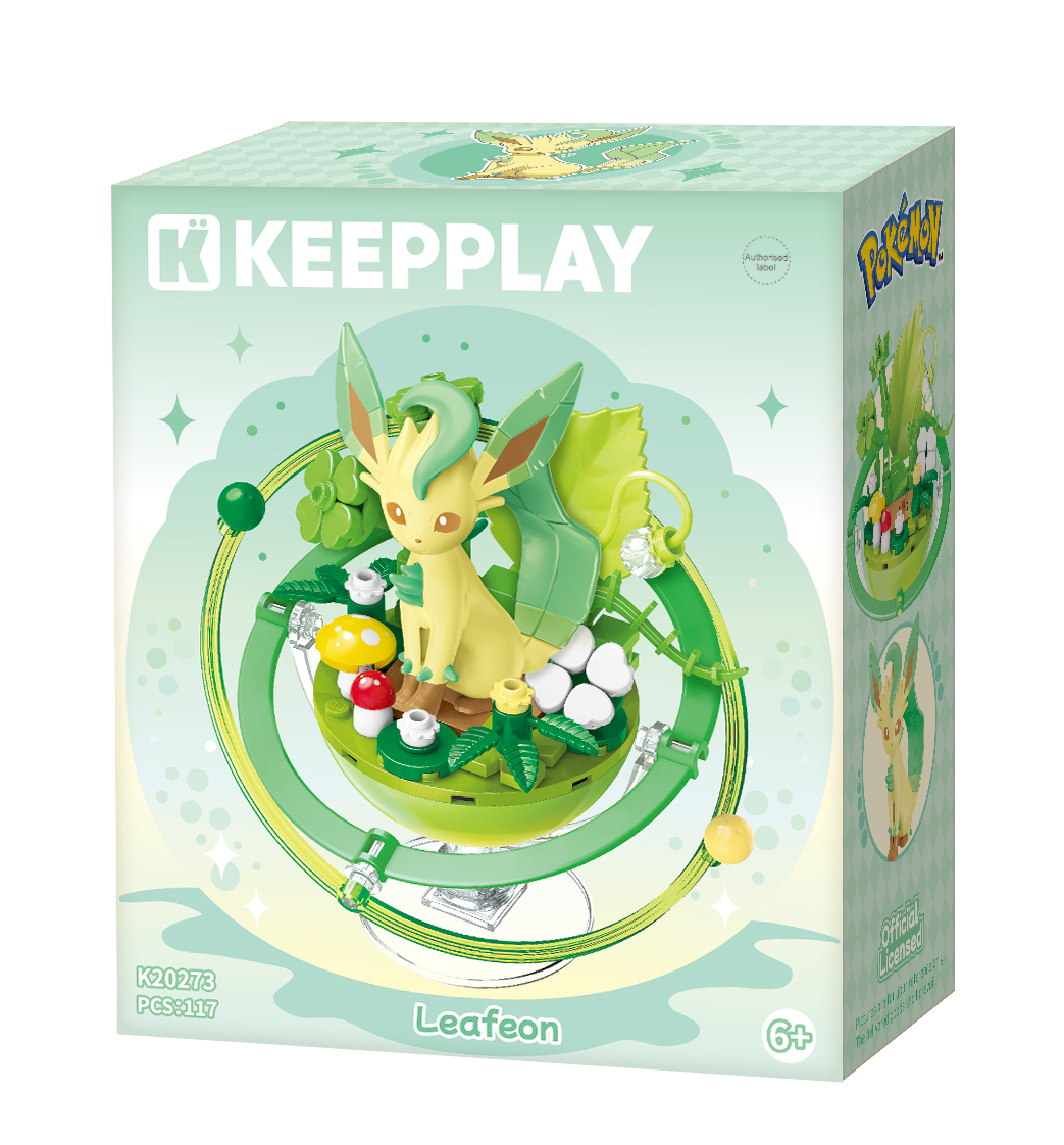 Keeppley Leafeon Family Planet Building Block Collectible Figure – Pokémon Series