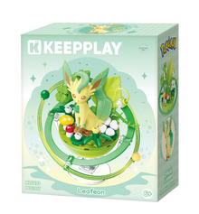 Keeppley Leafeon Family Planet Building Block Collectible Figure – Pokémon Series