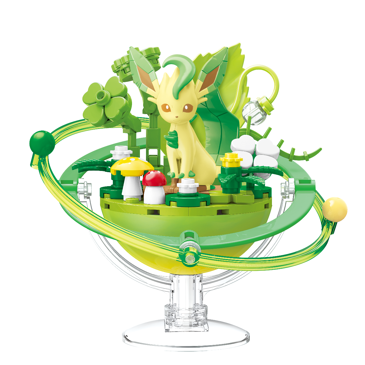 Keeppley Leafeon Family Planet Building Block Collectible Figure – Pokémon Series