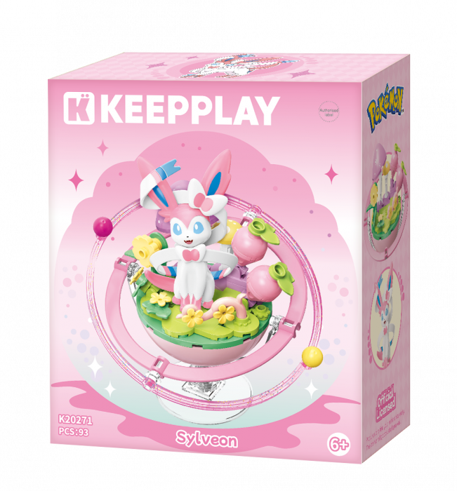 Keeppley Sylveon Family Planet Building Block Collectible Figure – Pokémon Series