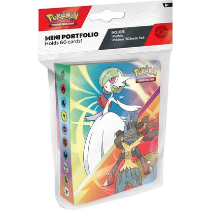 Pokémon TCG Mega Evolution Mini Portfolio + Booster Pack – Gardevoir & Lucario