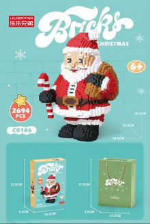 Santa Claus Kerst Bouwset – Ribble Bricks – 2694 Stenen – Educatief Kerstspeelgoed voor Kinderen en Volwassenen